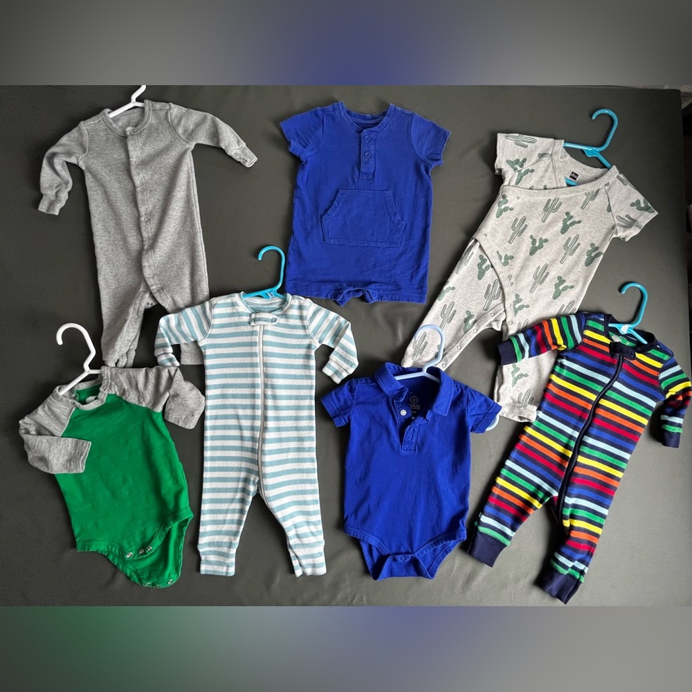 Blue and Rainbow Size 3-6 Months Bundle